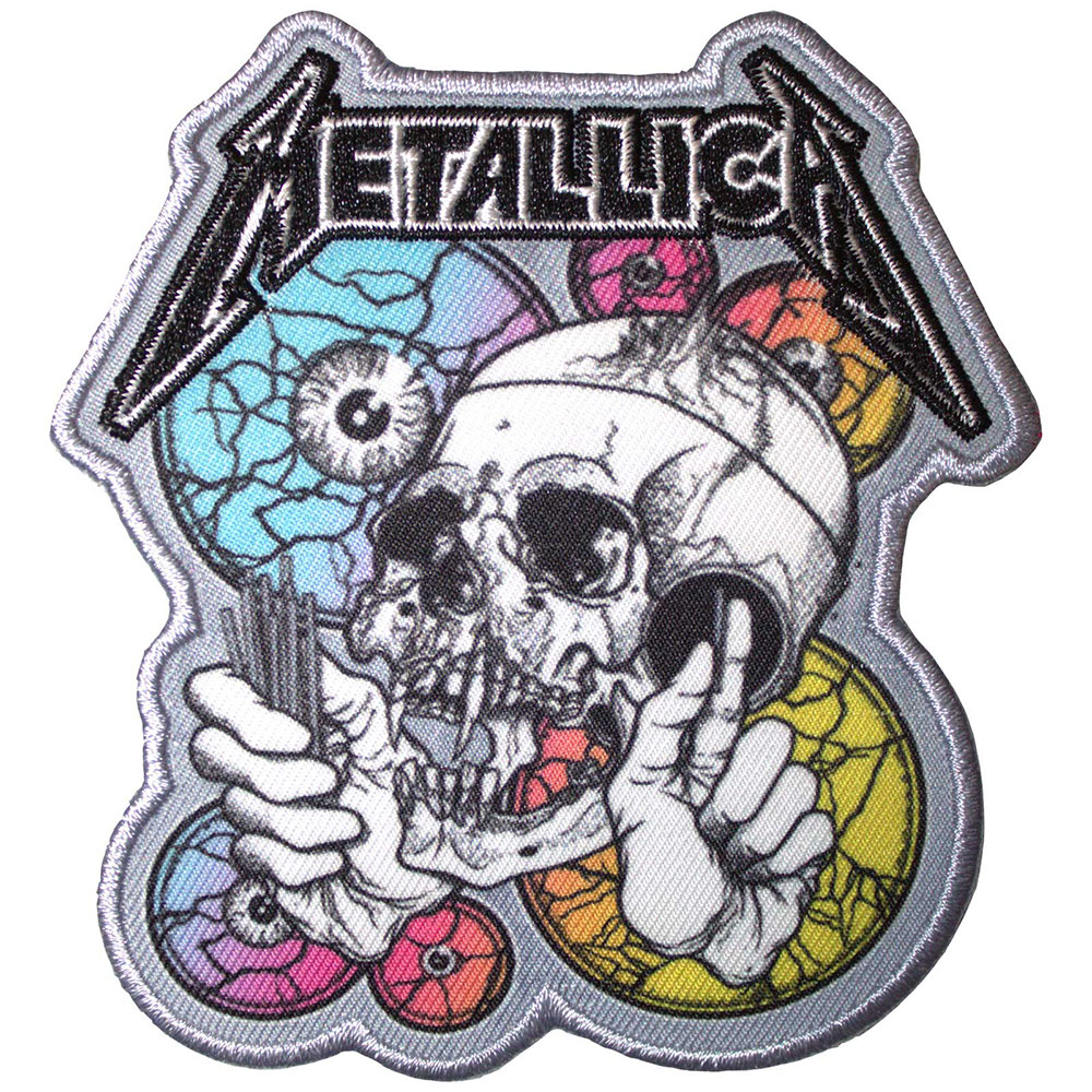 Metallica Printed Patch: The Shortest Straw Multicolored Eyes (Standard)