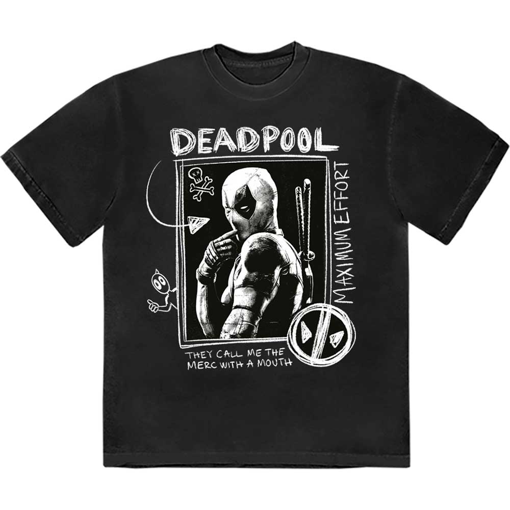 Marvel Comics Unisex T-Shirt: Deadpool Merc With A Mouth Max Effort (XX-Large)