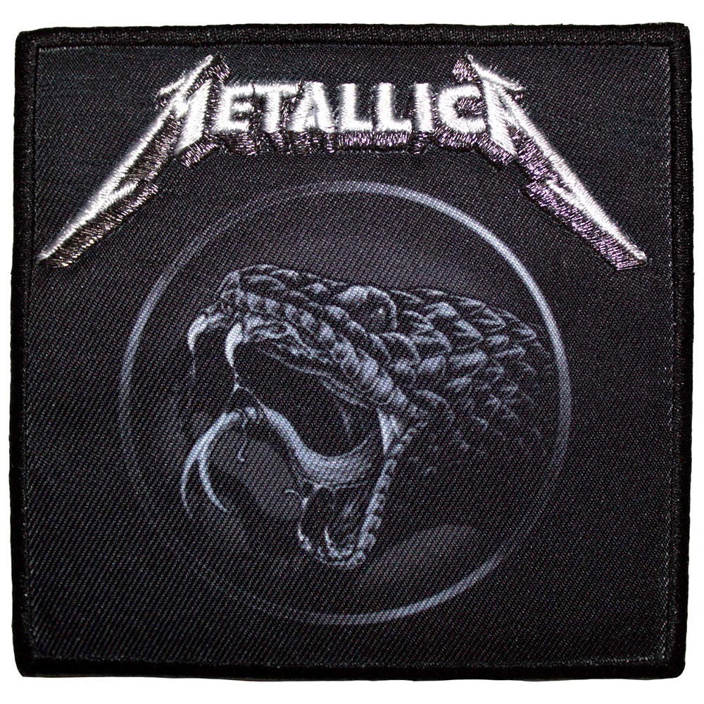 Metallica Printed Patch: Black Album Poster (Standard)