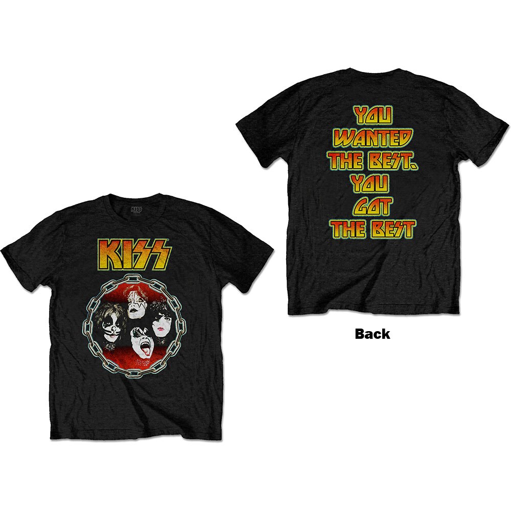 KISS Unisex T-Shirt: You Wanted The Best (Back Print) (XX-Large)