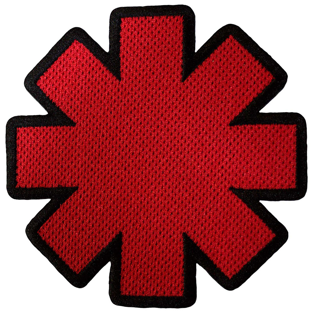 Red Hot Chili Peppers Woven Patch: Asterisk Cut-Out (Standard)