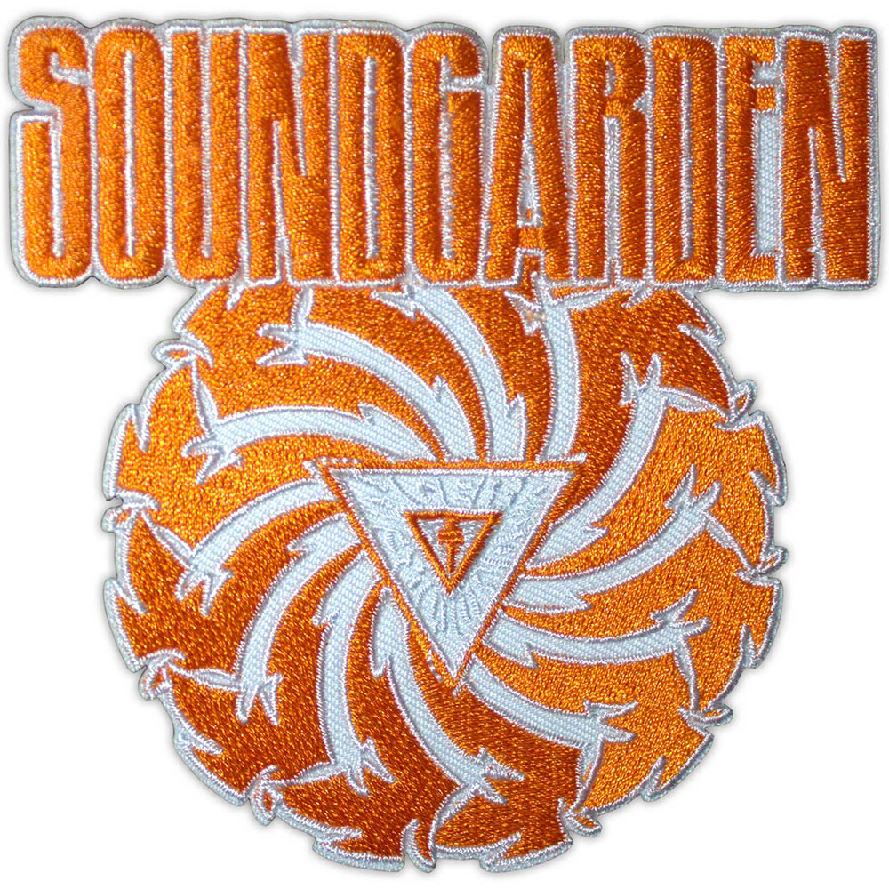 Soundgarden Woven Patch: Badmotorfinger Orange on White (Standard)