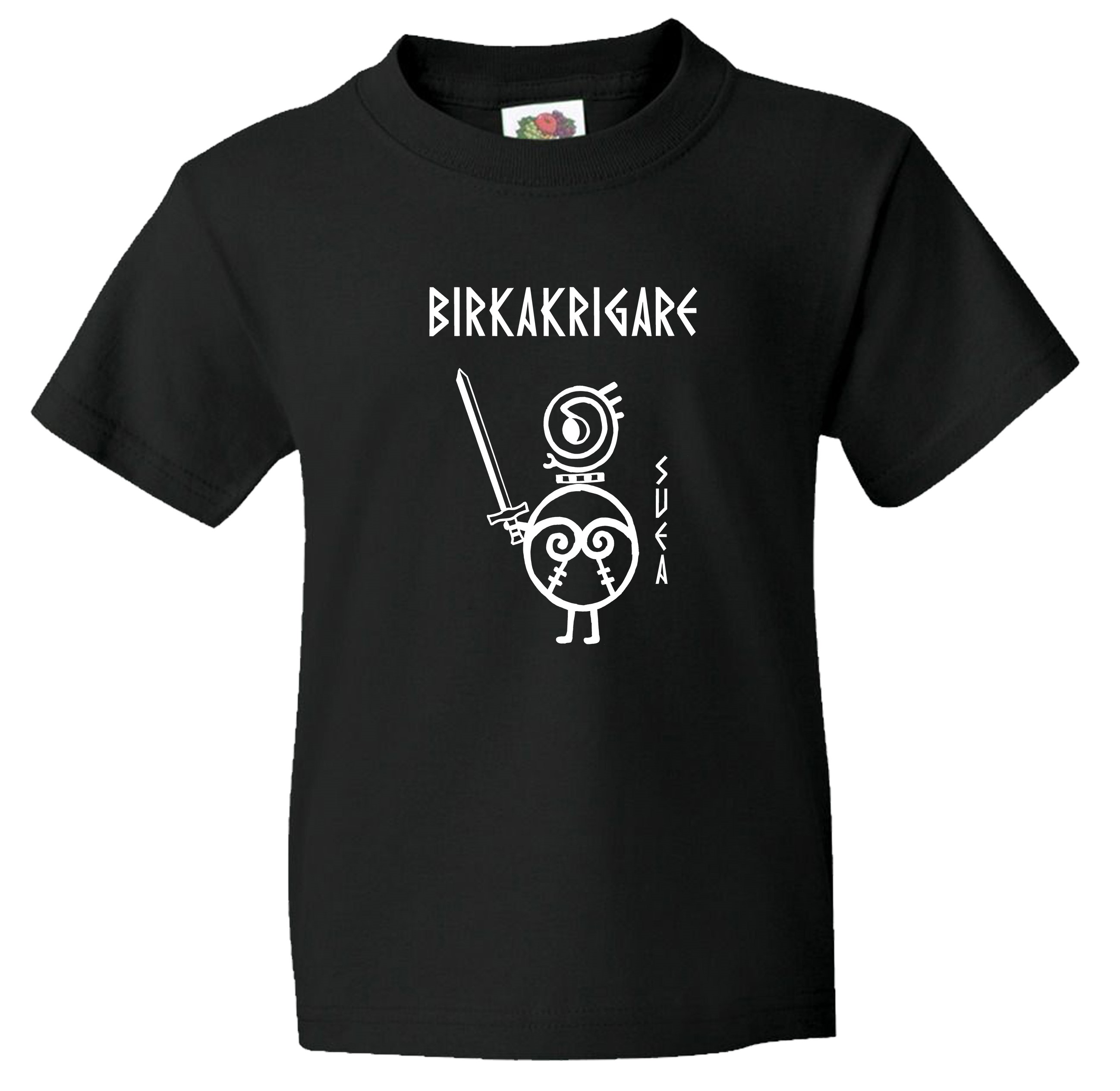 Barn t-shirt: Birkakrigare - Svea - Viking Art Kollektion (7-8 år)