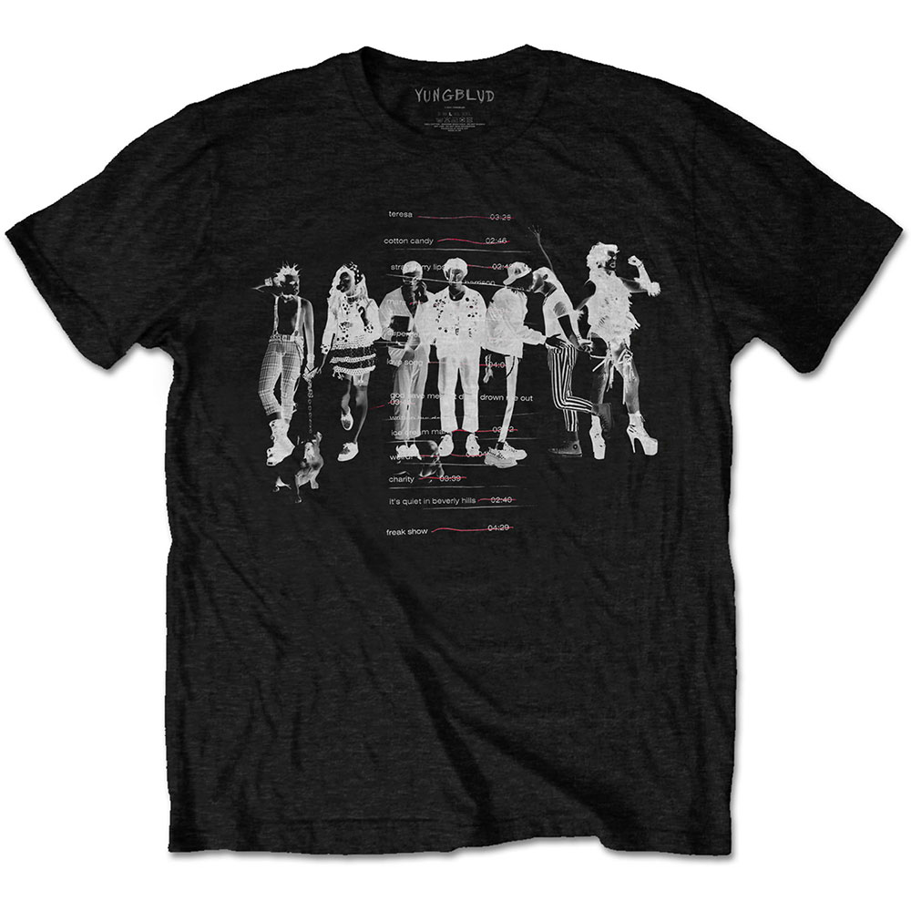 Yungblud Unisex Eco-T-Shirt: Weird Track list (Medium)