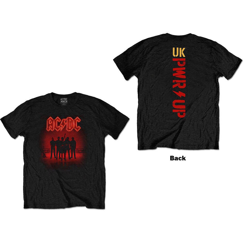 AC/DC Unisex T-Shirt: PWR-UP (Back Print) (XX-Large)