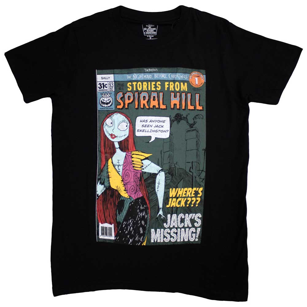 The Nightmare Before Christmas Unisex T-Shirt: Spiral Hill Sally (Large)