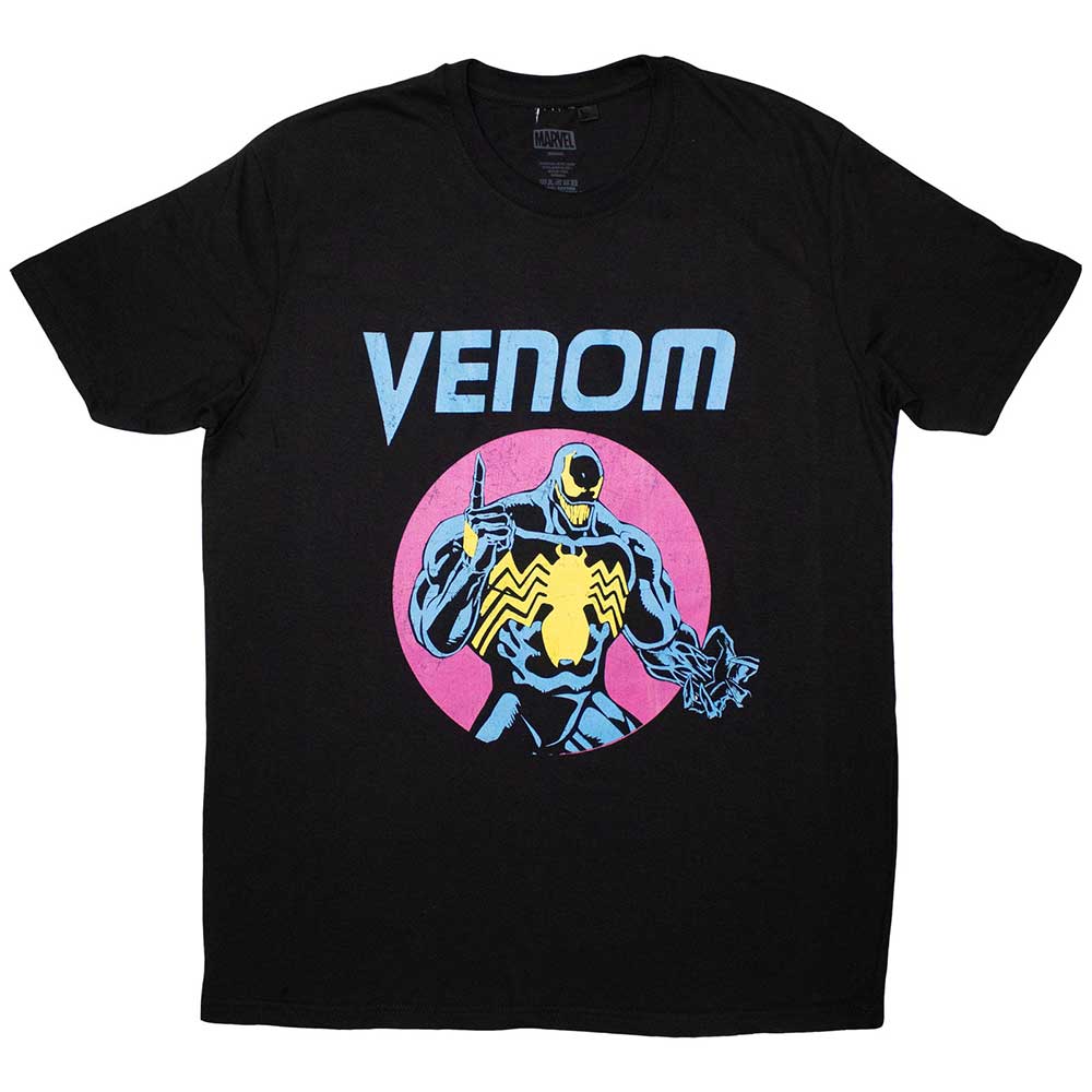 Marvel Comics Unisex T-Shirt: Venom Purple Circle (Small)