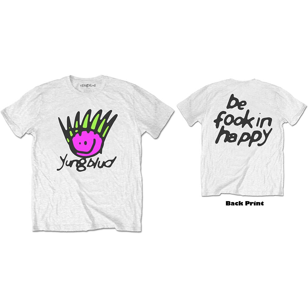 Yungblud Unisex T-Shirt: Face (Back Print) (Medium)