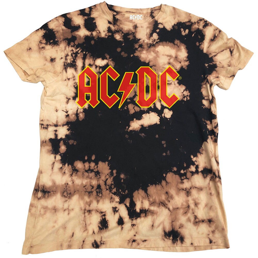 AC/DC Unisex T-Shirt: Logo (Dip-Dye) (Large)