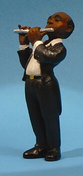 Jazzfigur: Tvärflöjt - All That Jazz 12 cm