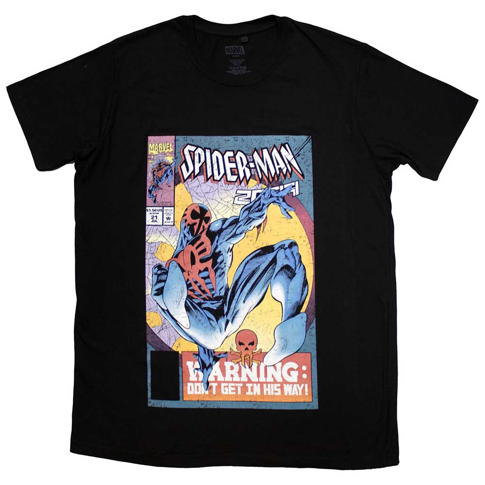 Marvel Comics Unisex T-Shirt: Spider-Man Warning Comic Cover (X-Large)