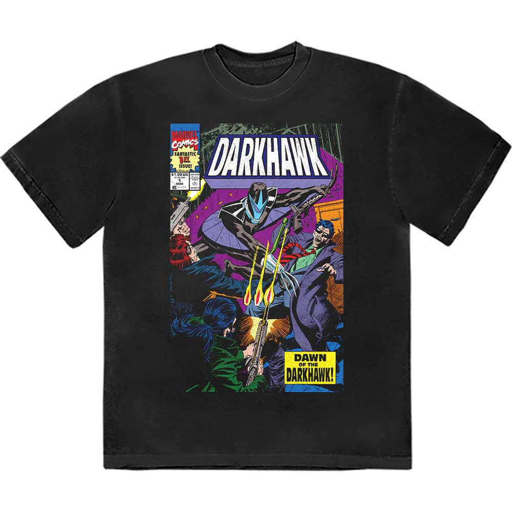 Marvel Comics Unisex T-Shirt: Darkhawk Comic Cover (X-Large)