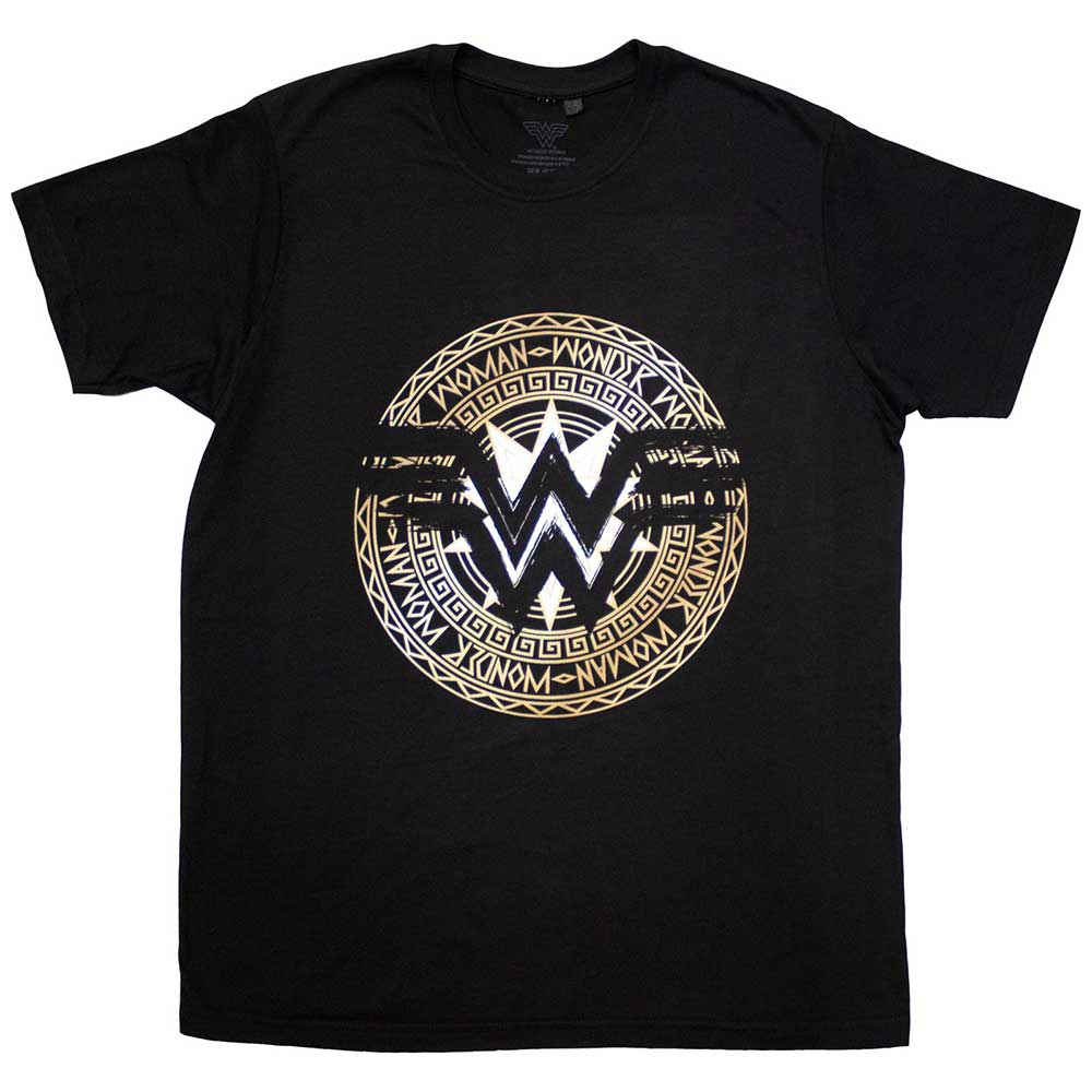 DC Comics Unisex T-Shirt: Wonder Woman Gold Circle (X-Large)