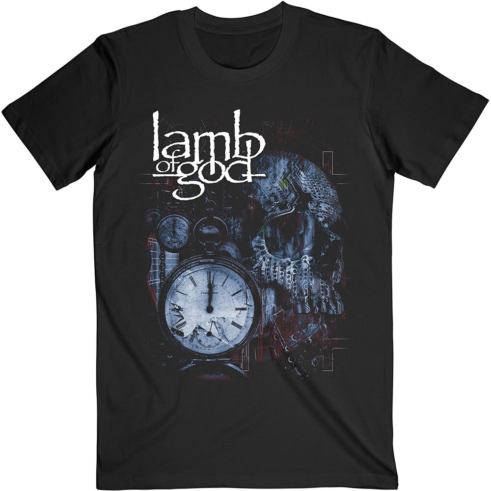 Lamb Of God Unisex T-Shirt: Circuitry Skull Recolour (Small)