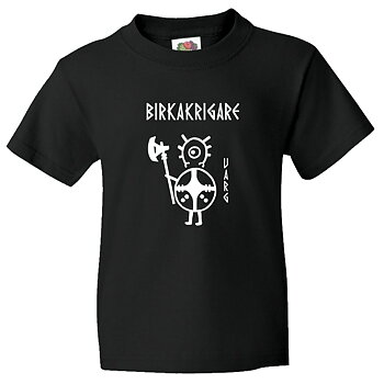 Barn t-shirt: Birkakrigare - Varg - Viking Art Kollektion (9-11 år)