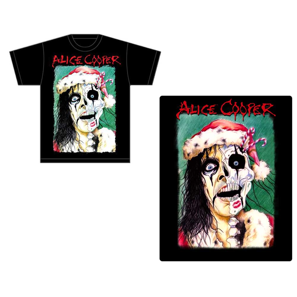 Alice Cooper Unisex T-Shirt: Xmas Card (X-Large)