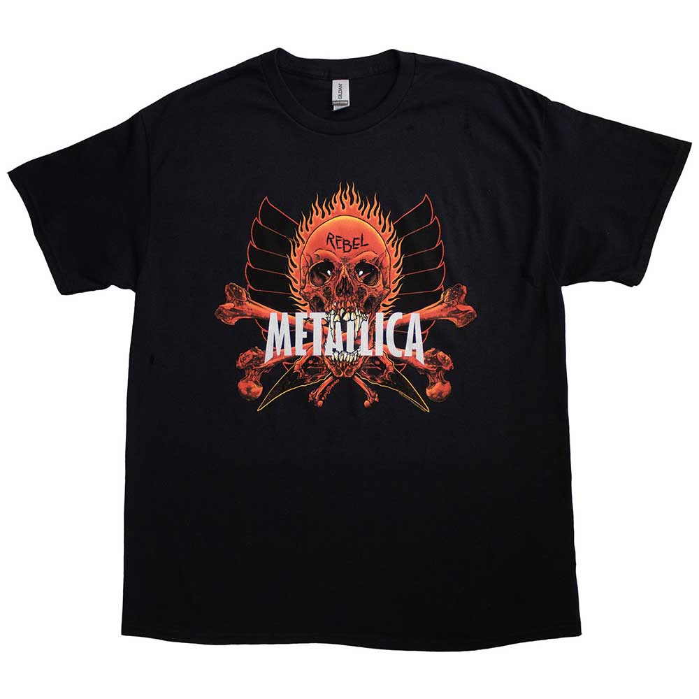 Metallica Unisex T-Shirt: Rebel (Large)