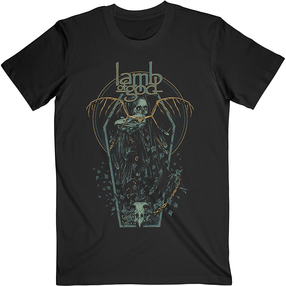 Lamb Of God Unisex T-Shirt: Coffin Kopia (X-Large)