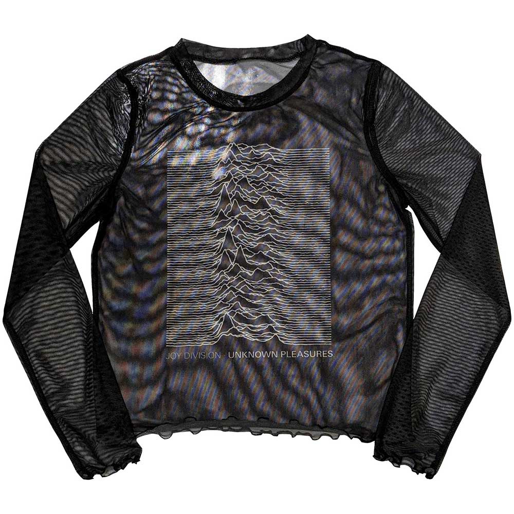 Joy Division Ladies Long Sleeve T-Shirt: Unknown Pleasures (Mesh) (X-Small)