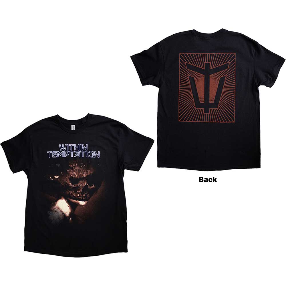 Within Temptation Unisex T-Shirt: Bleed Out Single (Back Print) (Large)