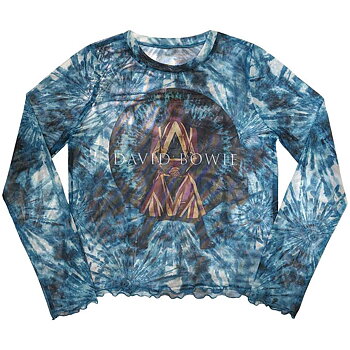 David Bowie Ladies Long Sleeve T-Shirt: Live & Well (Mesh) (Small)