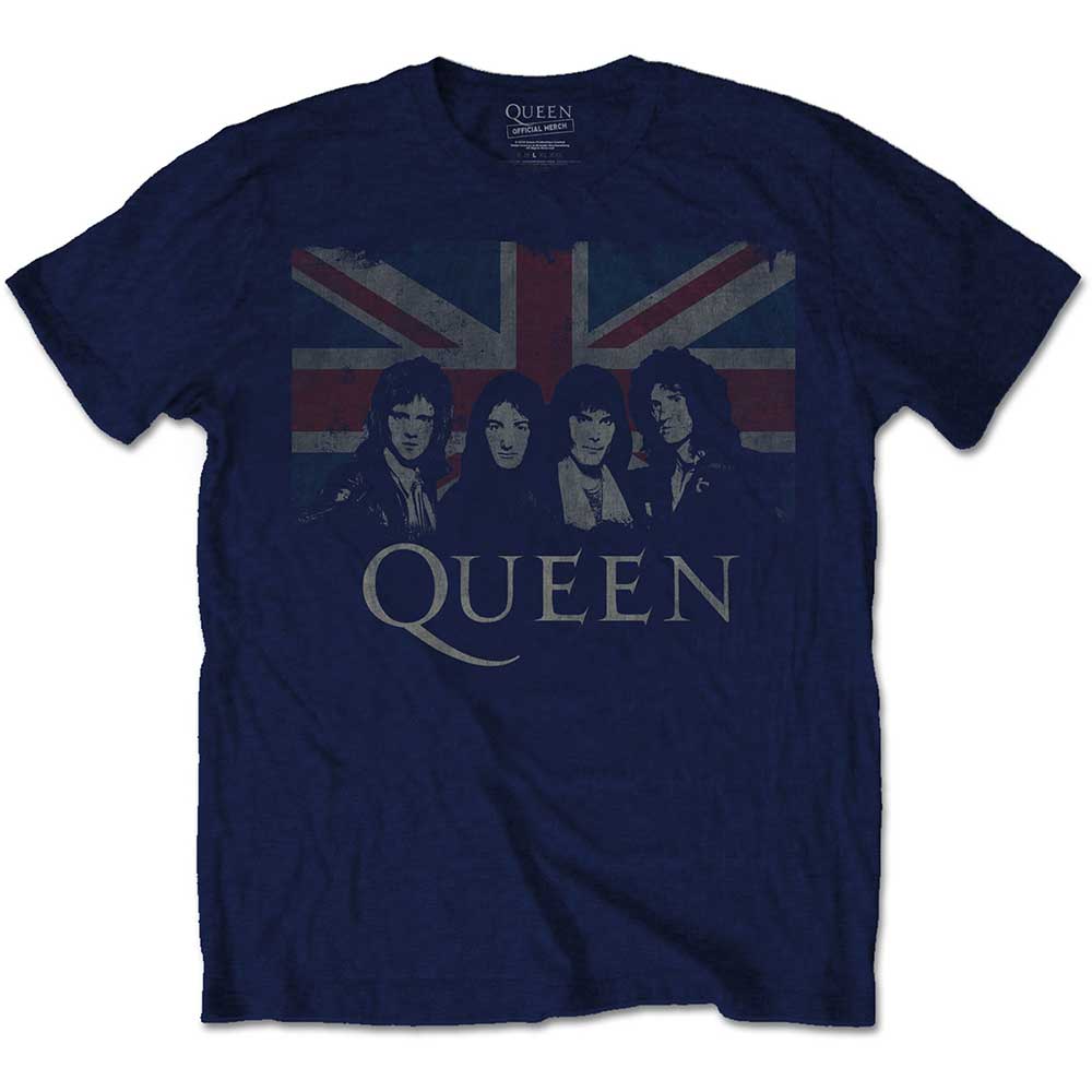 Queen Unisex T-Shirt: Vintage Union Jack (X-Large)