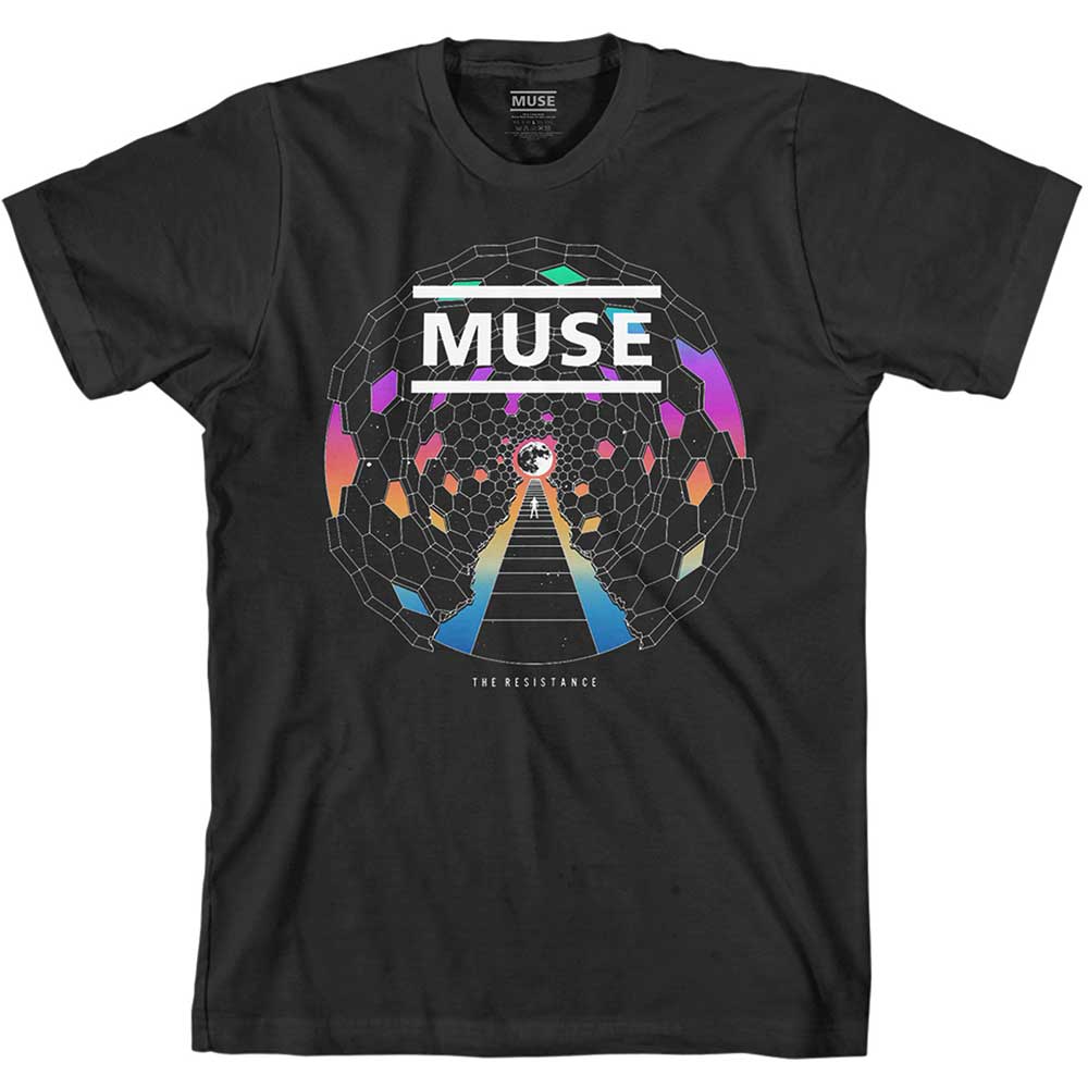 Muse Unisex T-Shirt: Resistance Moon (Small)