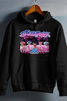 Saja Boys Kpop Demon Hunters Barn Hoodie - Hunters - Svart - Unisex