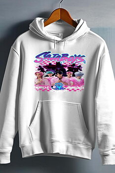 Saja Boys Kpop Demon Hunters Barn Hoodie - Hunters - Vit - Unisex