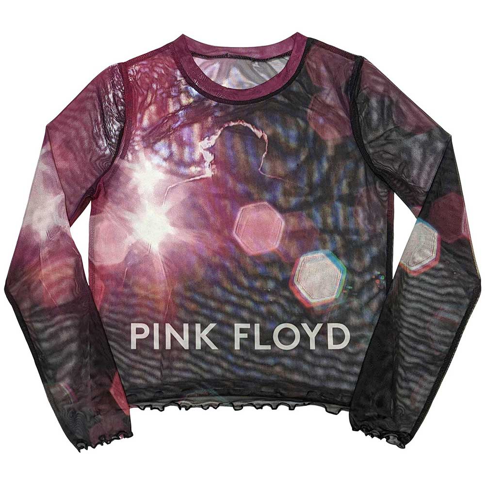 Pink Floyd Ladies Long Sleeve T-Shirt: Knebworth '90 (Mesh) (Small)