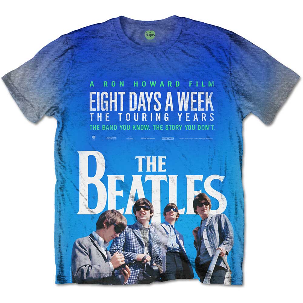 The Beatles Unisex Sublimation T-Shirt: 8 Days a Week Movie Poster (Small) - 2
