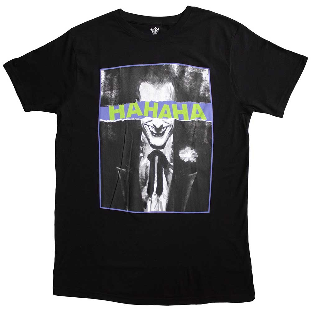 DC Comics Unisex T-Shirt: Joker Hahaha Eyes (X-Large)