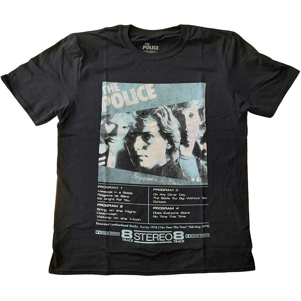 The Police Unisex T-Shirt: Reggatta 8 Track (X-Large)