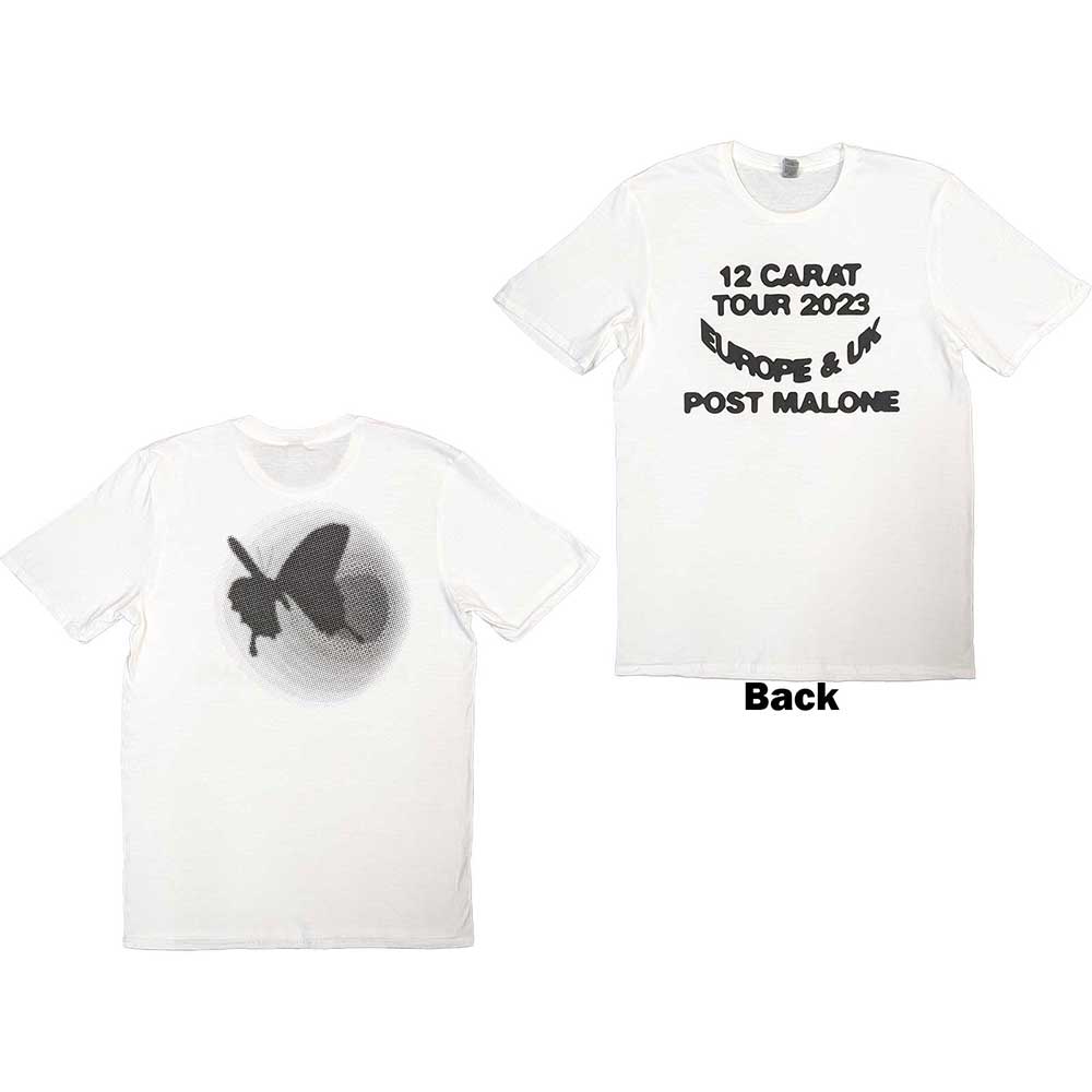 Post Malone Unisex T-Shirt: Spotlight 2023 Tour (Back Print & Ex-Tour) (Small)
