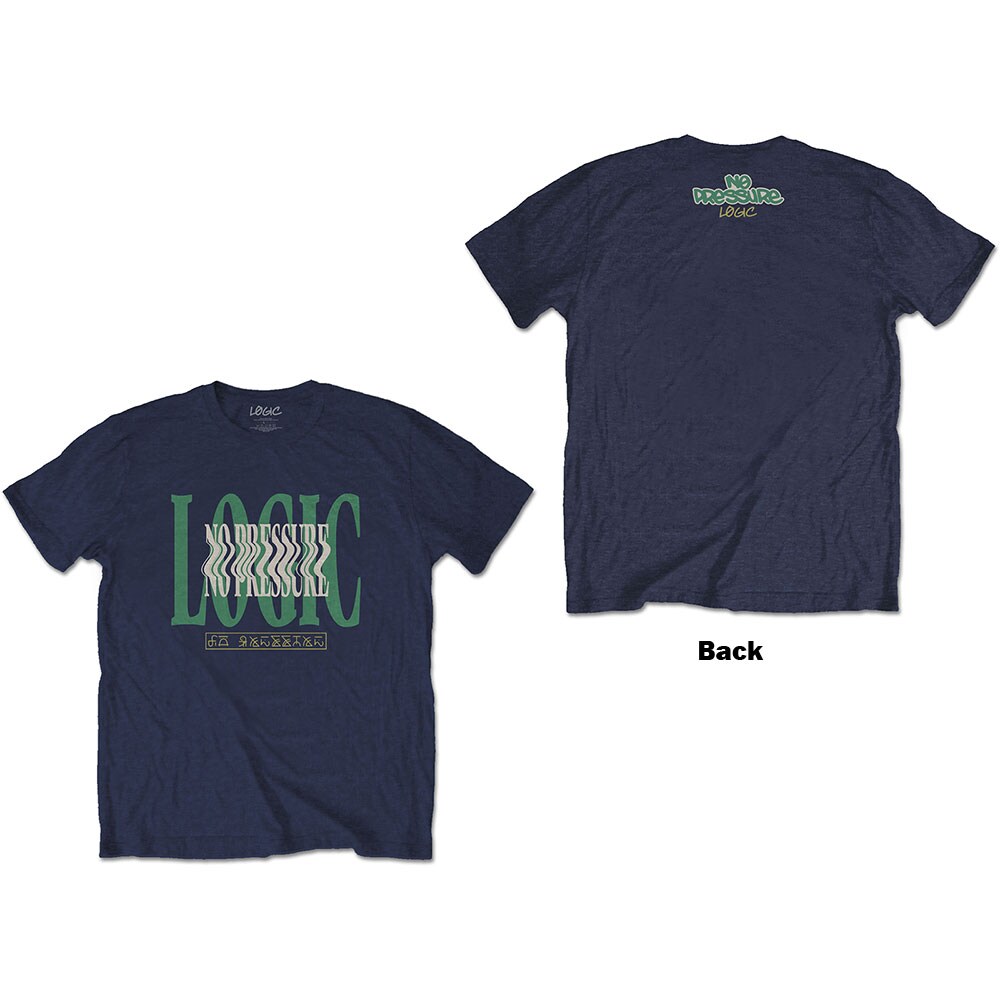 Logic Unisex T-Shirt: Wavy (Back Print) (XX-Large)