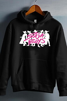 Saja Boys Kpop Demon Hunters Barn Hoodie - Hombre - Svart - Unisex