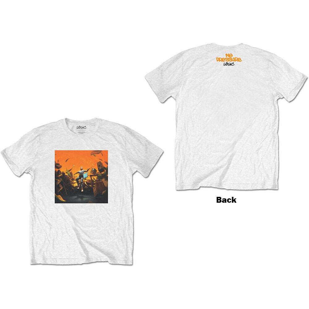 Logic Unisex T-Shirt: No Pressure (Back Print) (Medium)