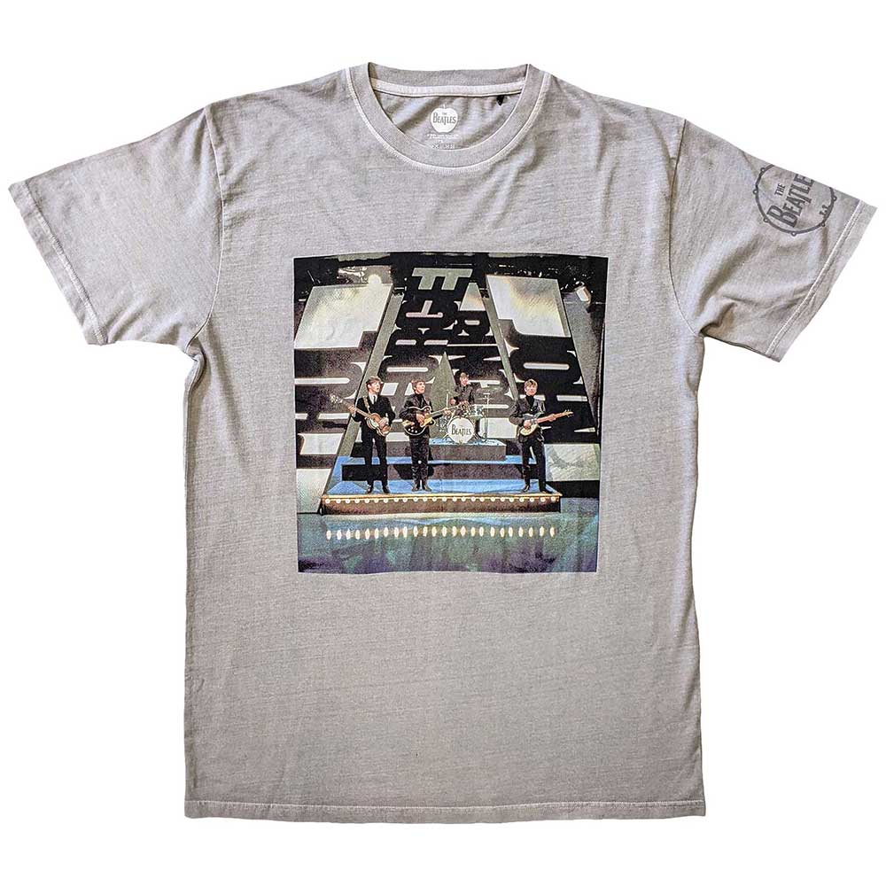 The Beatles Unisex T-Shirt: On Stage (Sleeve Print) (Medium)