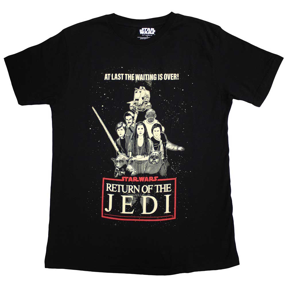Star Wars Unisex T-Shirt: Return Of The Jedi Waiting Is Over (XX-Large)