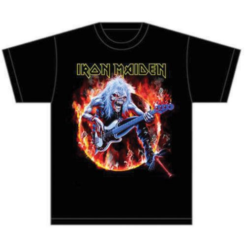 Iron Maiden Unisex T-Shirt: Fear Live Flames (Small)