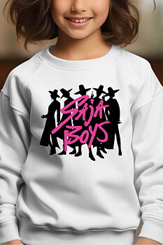 Saja Boys Kpop Demon Hunters Barn Sweatshirt - Hombre - Vit - Unisex