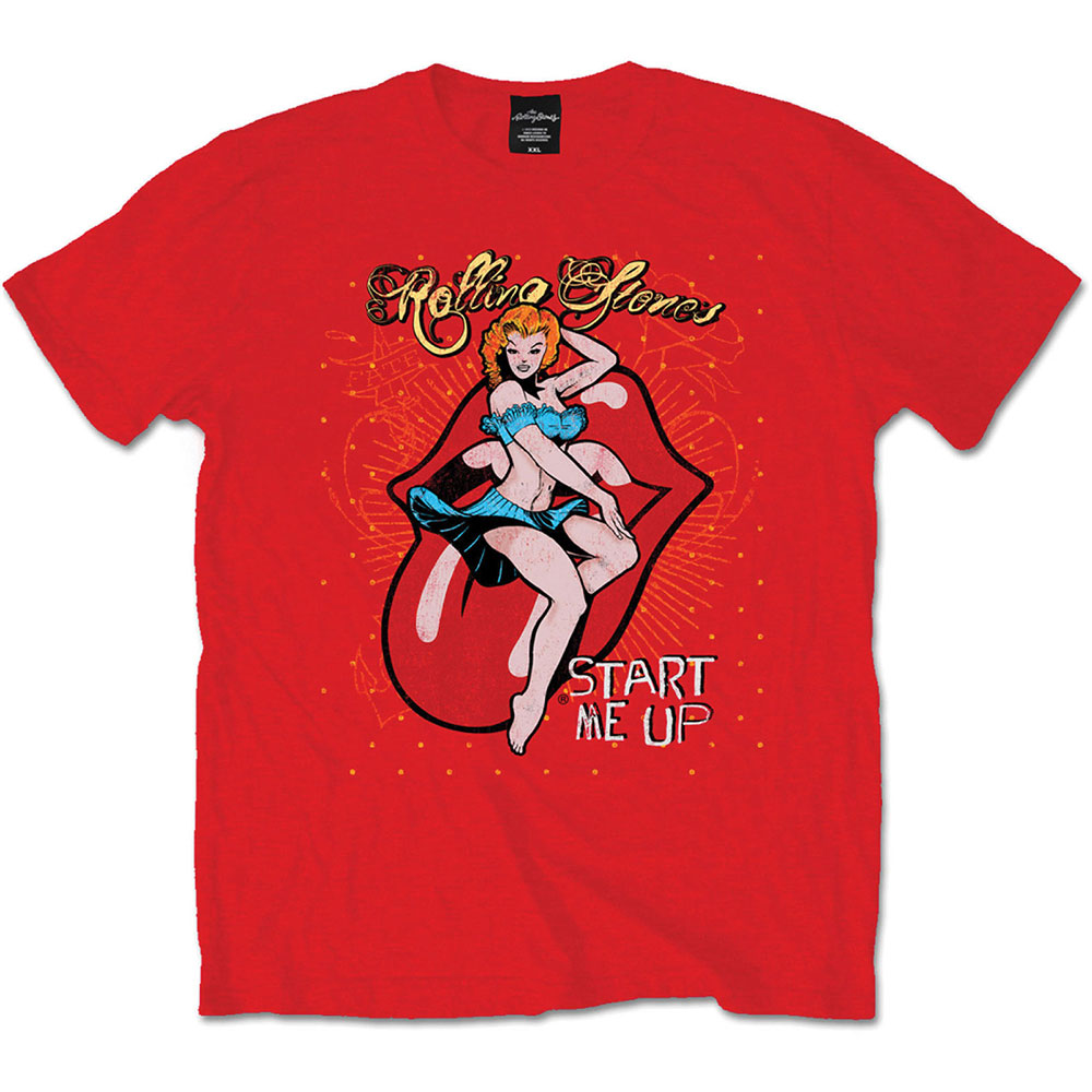 The Rolling Stones Unisex T-Shirt: Start me up (Small)