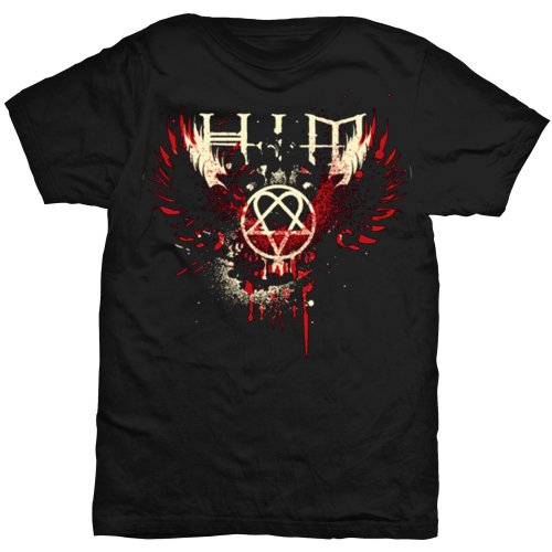 HIM Unisex T-Shirt: Wings Splatter (Small)