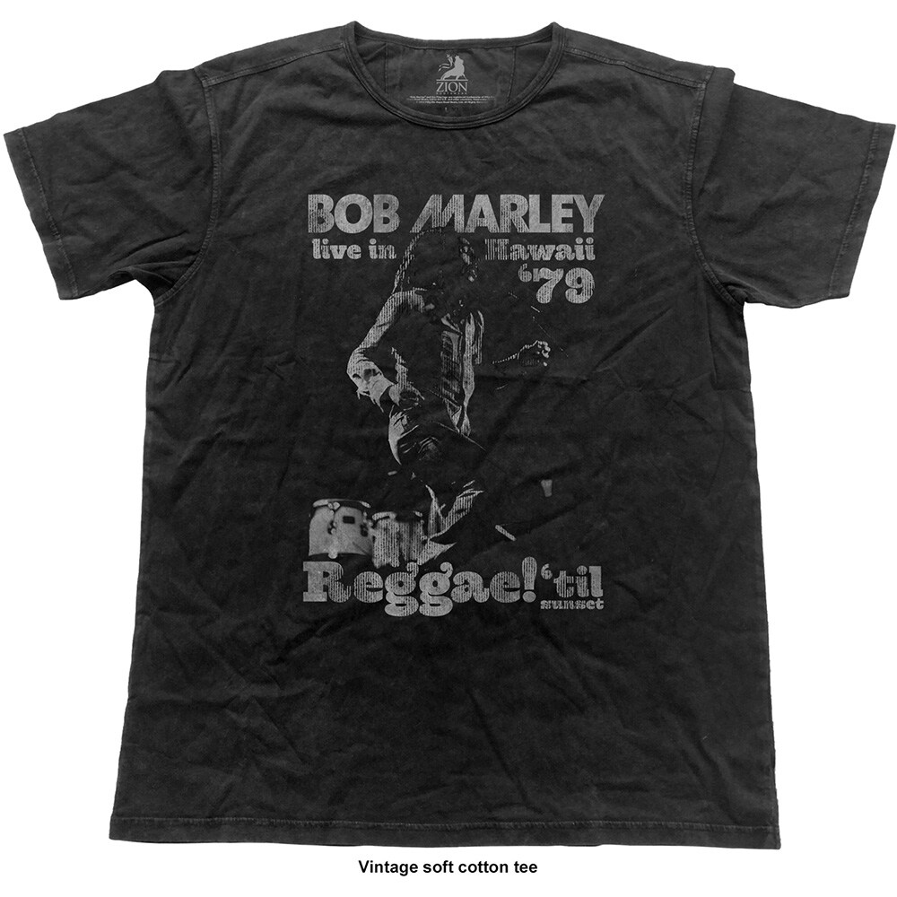 Bob Marley Unisex Vintage T-Shirt: Hawaii (Medium) - 2