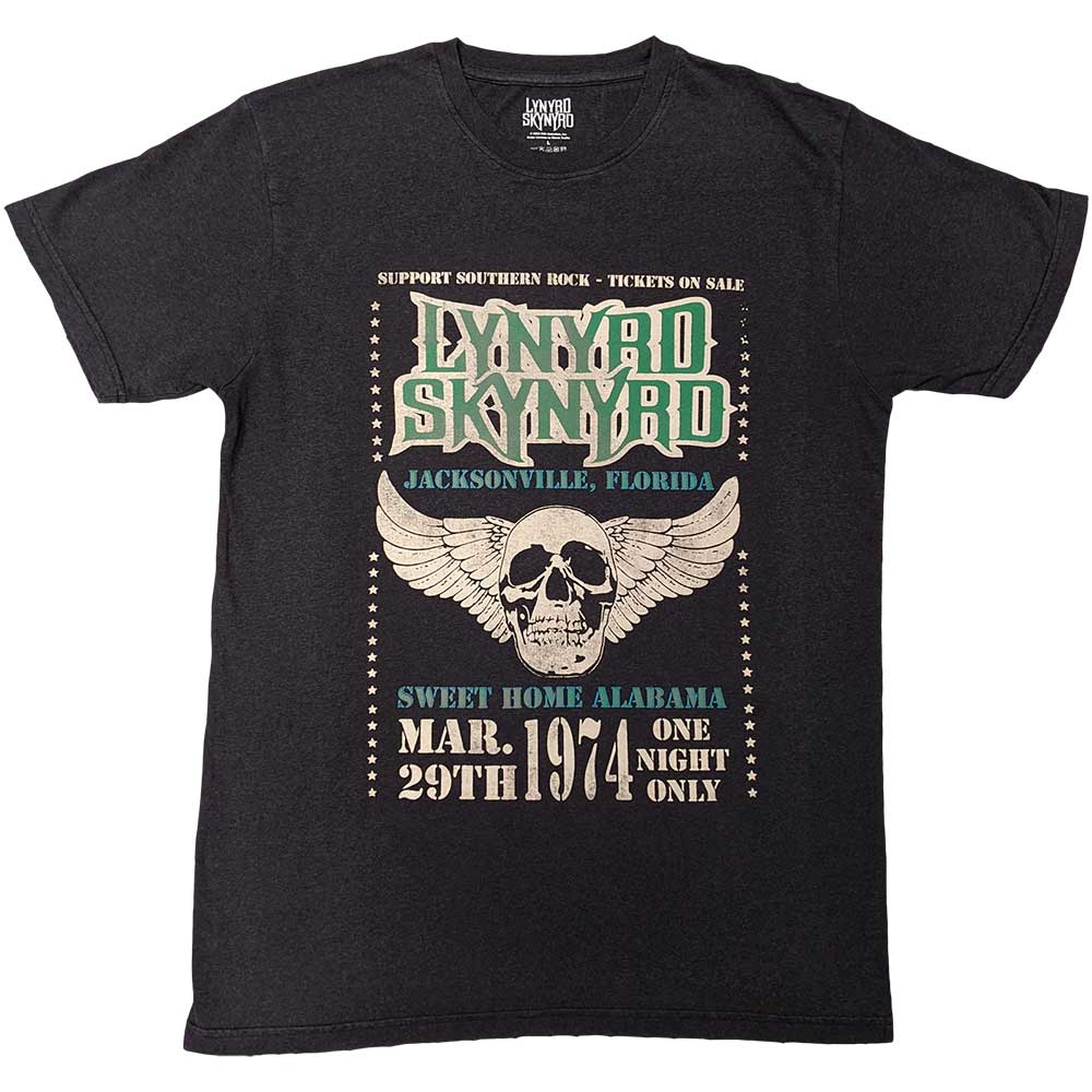 Lynyrd Skynyrd Unisex T-Shirt: Winged Skull (Medium)