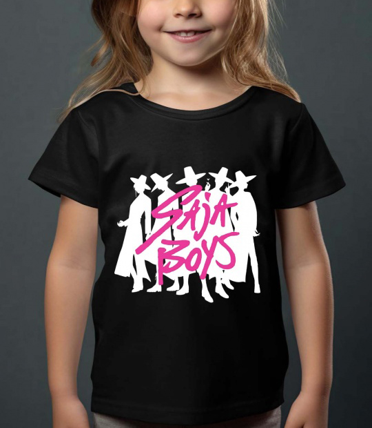 Saja Boys Kpop Demon Hunters Barn T-Skjorte - Hombre - Svart - 100% Bomull