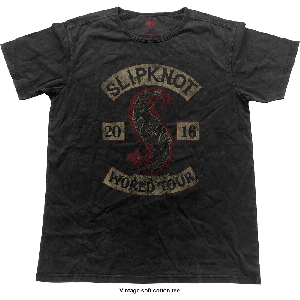 Slipknot Unisex Fashion Tee: Patched-Up (Vintage Finish) (Medium) - 2