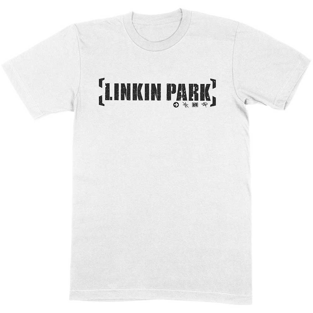 Linkin Park Unisex T-Shirt: Bracket Logo (Large)