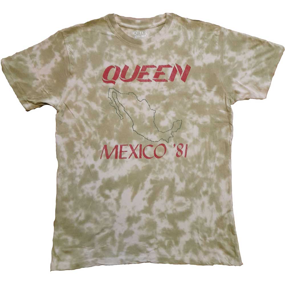 Queen Unisex T-Shirt: Mexico '81 (Dip-Dye) (XX-Large)