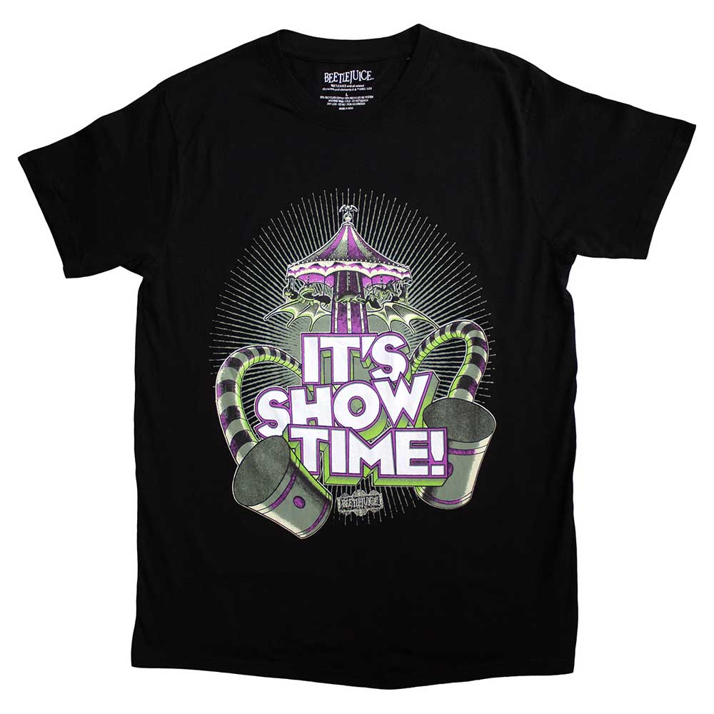Beetlejuice Unisex T-Shirt: It's Showtime Carousel (XX-Large)